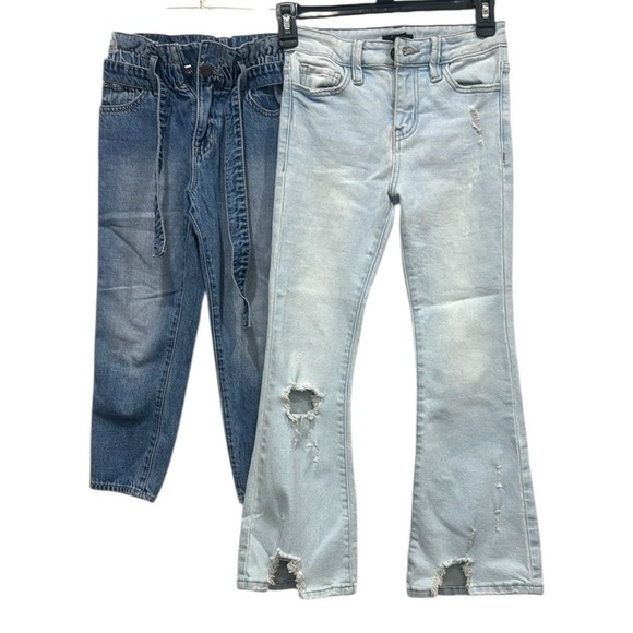 GAP Other - GAP Girls Blue jeans bundle of 2 Flare distressed and mons jeans size 7-8